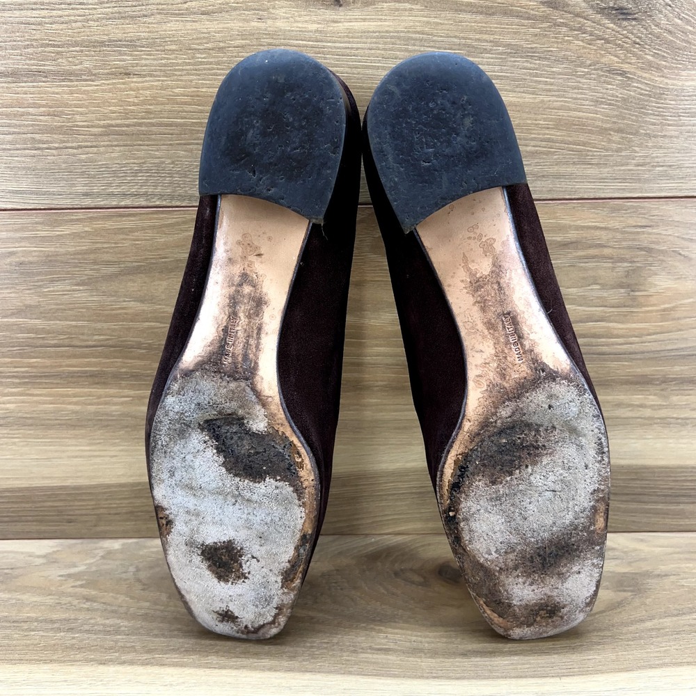 Salvatore Ferragamo Womens Size 10 AA Brown Suede Pumps - Picture 9 of 10